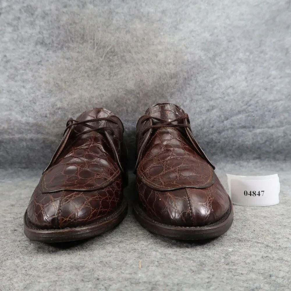 Kow Hoo Shoes Mens 45 Oxfords Exotic Leather Classic Goodyear Welt Handcrafted